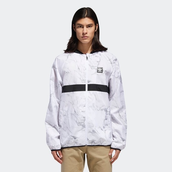 adidas marble bb packable mens windbreaker jacket